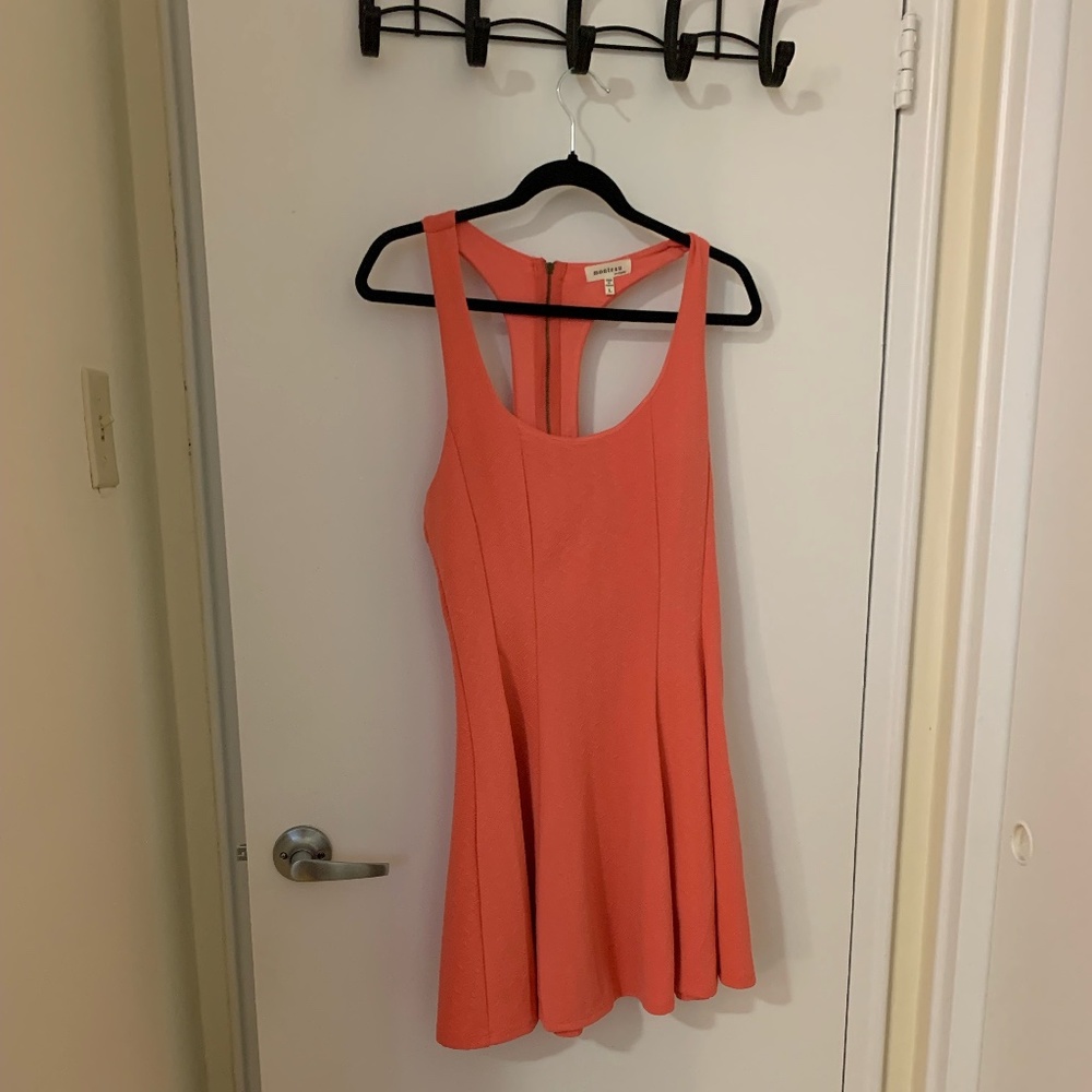 Monteau Coral Flare Dress